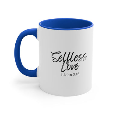 Faith Culture - Selfless Love - 1 John 3:16 Christian Accent Coffee Mug