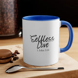 Faith Culture - Selfless Love - 1 John 3:16 Christian Accent Coffee Mug