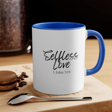 Faith Culture - Selfless Love - 1 John 3:16 Christian Accent Coffee Mug