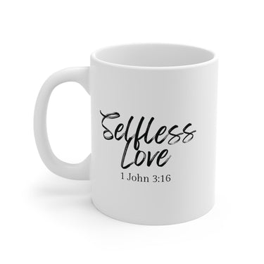 Faith Culture - Selfless Love - 1 John 3:16 Christian Coffee Mug