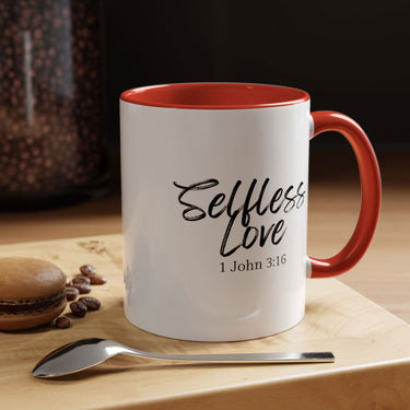 Faith Culture - Selfless Love - 1 John 3:16 Christian Coffee Mug