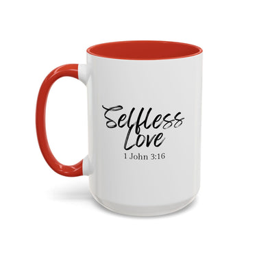 Faith Culture - Selfless Love - 1 John 3:16 Christian Coffee Mug