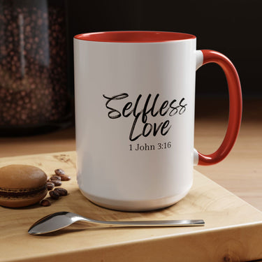 Faith Culture - Selfless Love - 1 John 3:16 Christian Coffee Mug