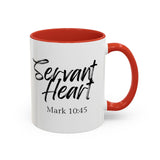 Faith Culture - Servant Heart - Mark 10:45 Christian Coffee Mug