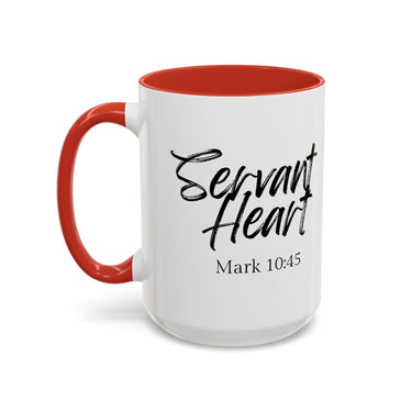 Faith Culture - Servant Heart - Mark 10:45 Christian Coffee Mug