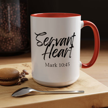 Faith Culture - Servant Heart - Mark 10:45 Christian Coffee Mug