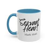 Faith Culture - Servant Heart - Mark 10:45 Christian Coffee Mug
