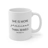 Faith Culture - She is Far More Precious than Jewels Proverbs 31:10 Christian Ceramic Mug (11oz5oz0oz) 11oz White