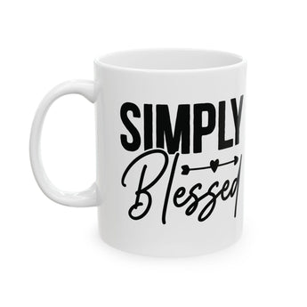 Faith Culture - Simply Blessed - Christian Thanksgiving Mug, 11oz and 15oz 11oz