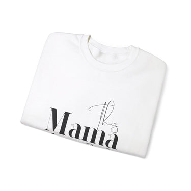 Faith Culture - This Mama Loves God - Christian Unisex Heavy Blend™ Crewneck Sweatshirt