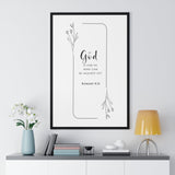 Faith Culture - Unwavering Strength - Romans 8:31 - Christian Wall Art