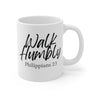 Faith Culture - Walk Humbly - Philippians 2:3 Christian Coffee Mug 11oz