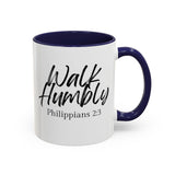 Faith Culture - Walk Humbly - Philippians 2:3 Christian Coffee Mug