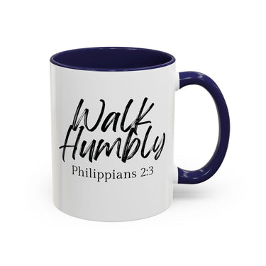 Faith Culture - Walk Humbly - Philippians 2:3 Christian Coffee Mug