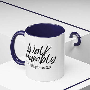 Faith Culture - Walk Humbly - Philippians 2:3 Christian Coffee Mug