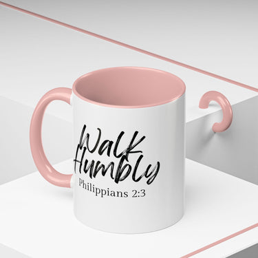 Faith Culture - Walk Humbly - Philippians 2:3 Christian Coffee Mug