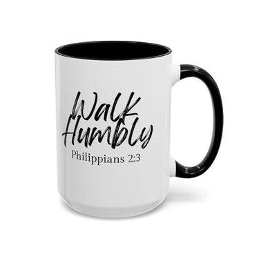 Faith Culture - Walk Humbly - Philippians 2:3 Christian Coffee Mug