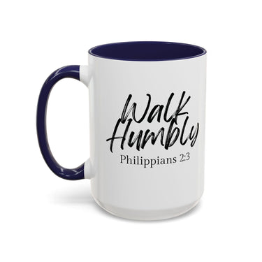 Faith Culture - Walk Humbly - Philippians 2:3 Christian Coffee Mug