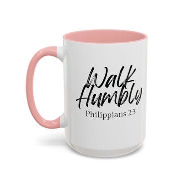 Faith Culture - Walk Humbly - Philippians 2:3 Christian Coffee Mug