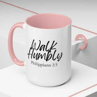 Faith Culture - Walk Humbly - Philippians 2:3 Christian Coffee Mug