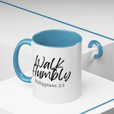 Faith Culture - Walk Humbly - Philippians 2:3 Christian Coffee Mug