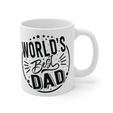 Faith Culture - World's Best Dad Ever - Christian Ceramic Coffee Mug (11oz5oz0oz) 11oz White