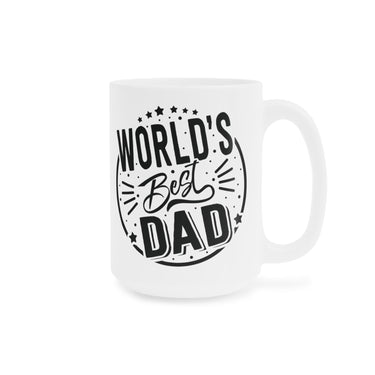 Faith Culture - World's Best Dad Ever - Christian Ceramic Coffee Mug (11oz5oz0oz) 15oz White
