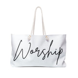 Faith Culture - Worship Christian Weekender Tote Bag 24" × 13"