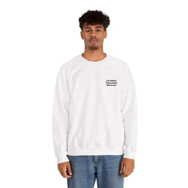 Faith Culture Faithful Thankful Blessed Unisex Crewneck Sweatshirt Christian Apparel