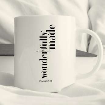 Fearfully and Wonderfully Made Accent Mug | Psalm 139:14