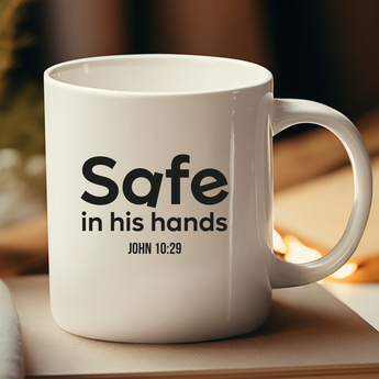 Safe in His Hands Mug | John 10:29