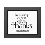 Give Thanks Christian Framed Wall Art | 1 Thessalonians 5:18 - Faith Culture