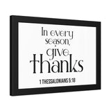 Give Thanks Christian Framed Wall Art | 1 Thessalonians 5:18 - Faith Culture