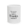Give Thanks Christian Mug | 1 Thessalonians 5:18 - Faith Culture