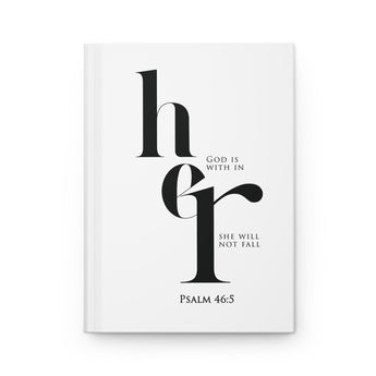 God Is Within Her Christian Hardcover Journal | Psalm 46:5 - Faith Culture