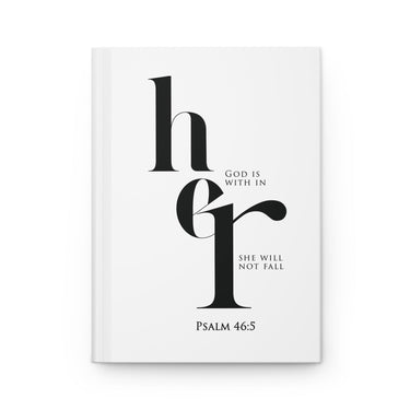 God Is Within Her Christian Hardcover Journal | Psalm 46:5 - Faith Culture