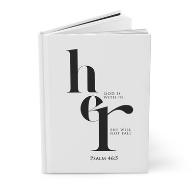 God Is Within Her Christian Hardcover Journal | Psalm 46:5 - Faith Culture