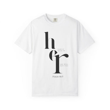 God Is Within Her Christian T-Shirt | Psalm 46:5 - Faith Culture
