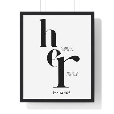 God Is Within Her Christian Wall Art | Psalm 46:5 - Faith Culture