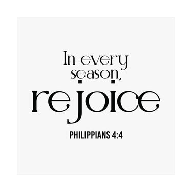 Rejoice Christian Poster | Philippians 4:4 - Faith Culture