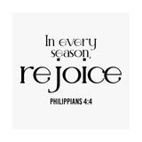 Rejoice Christian Poster | Philippians 4:4 - Faith Culture