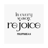 Rejoice Christian Poster | Philippians 4:4 - Faith Culture