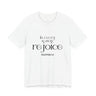 Rejoice Christian T-Shirt | Philippians 4:4 - Faith Culture