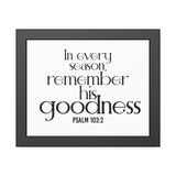 Remember His Goodness Christian Framed Wall Art | Psalm 103:2 - Faith Culture
