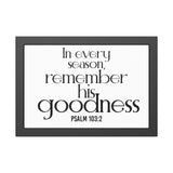 Remember His Goodness Christian Framed Wall Art | Psalm 103:2 - Faith Culture