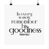 Remember His Goodness Christian Poster | Psalm 103:2 - Faith Culture