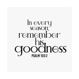 Remember His Goodness Christian Poster | Psalm 103:2 - Faith Culture