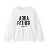Abba Father Christian Sweatshirt – Romans 8:15 in white | Faith Culture