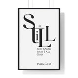 Be Still Christian wall art inspired by Psalm 46:10