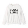 Faithful Father Christian Sweatshirt – Lamentations 3:22–23 in white | Faith Culture
